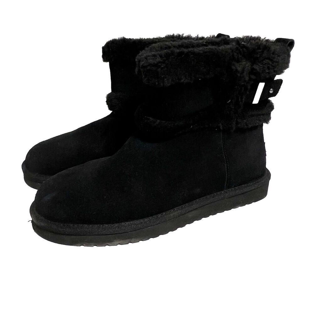 KOOLABURRA UGG Barlee Mini Boots Ankle Faux Fur Winter Pull On Women's US 9